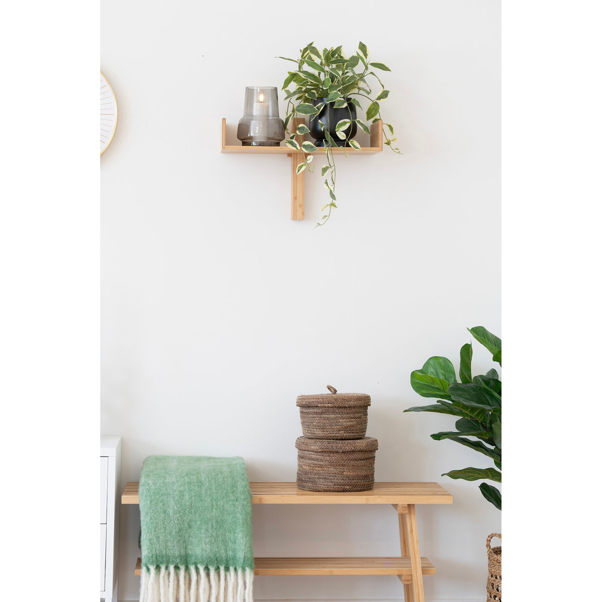 House Nordic ApS - Vaas Grijs 15x15x19 cm - Deco Delights Vaas