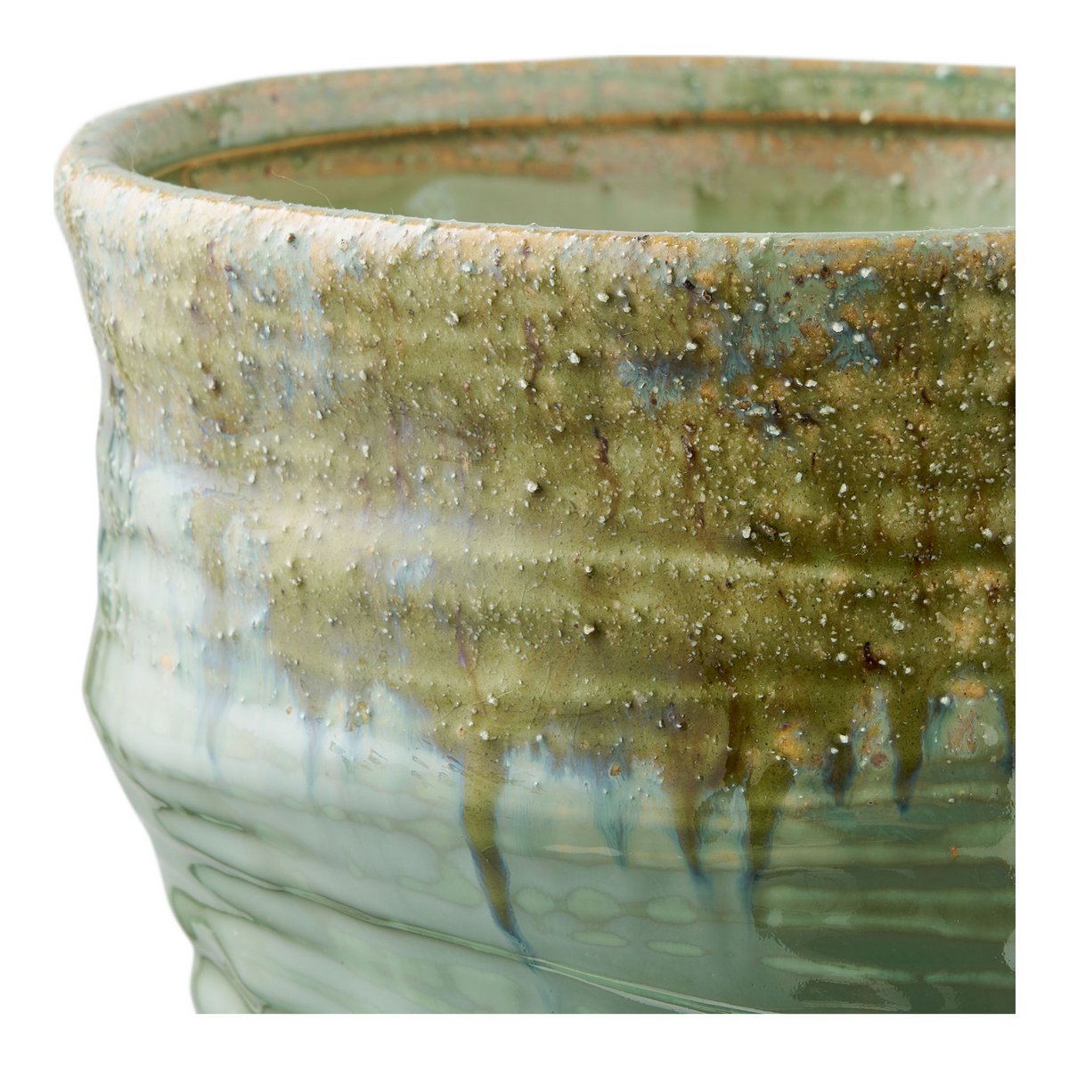 House Nordic ApS - Vaas, keramiek, groen, ø22x34,5 cm - Deco Delights