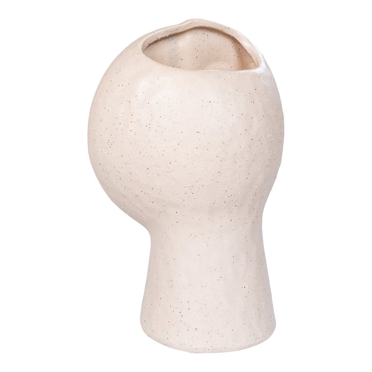 House Nordic ApS - Vaas - Vaas, keramiek, beige, 12x7,5x17,5 cm - Deco Delights Vaas
