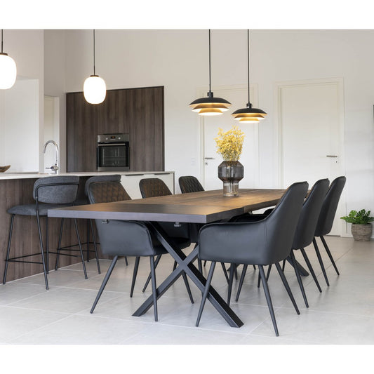 House Nordic ApS - Verlengplaten Voor Toulon/Montpellier/Bordeaux Tafel - Zwart - Deco Delights