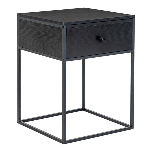 House Nordic ApS - Vita Bijzettafel - zwart, staal, 40x40x55cm - Deco Delights