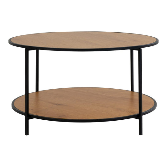 House Nordic ApS - Vita Salontafel - eikenlook, staal, Ø80x45cm - Deco Delights