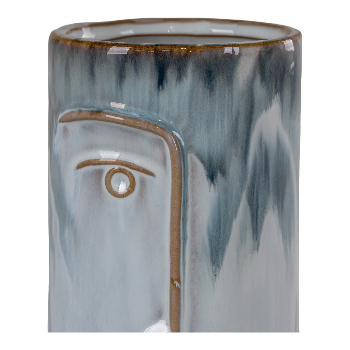 House Nordic ApS - Vaas - 2-kleurig blauw - Deco Delights Vaas