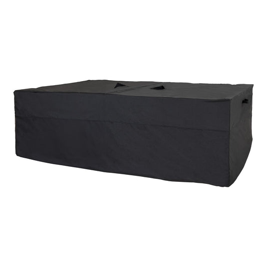 Luxury Cover - Luxe hoes voor lounge- en bankstellen, 210g/m2 600D polyester PU-gecoat, waterafstotend, zwart