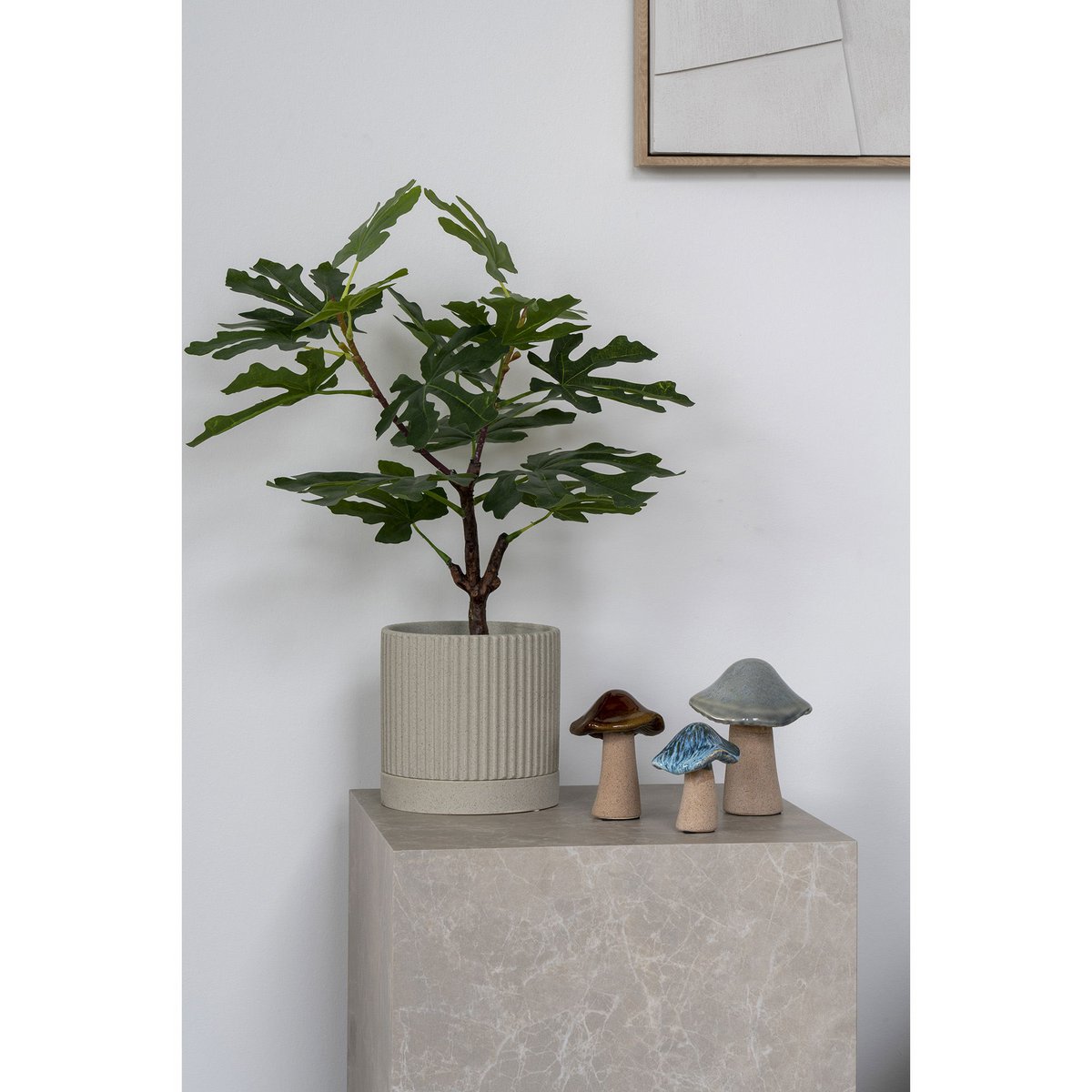 House Nordic Decoratie Paddenstoelen - Groen / Bruin / Blauw