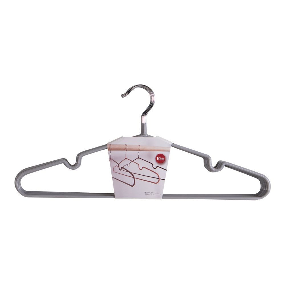 Massa Hangers - Metalen hangers met grijze coating S/10