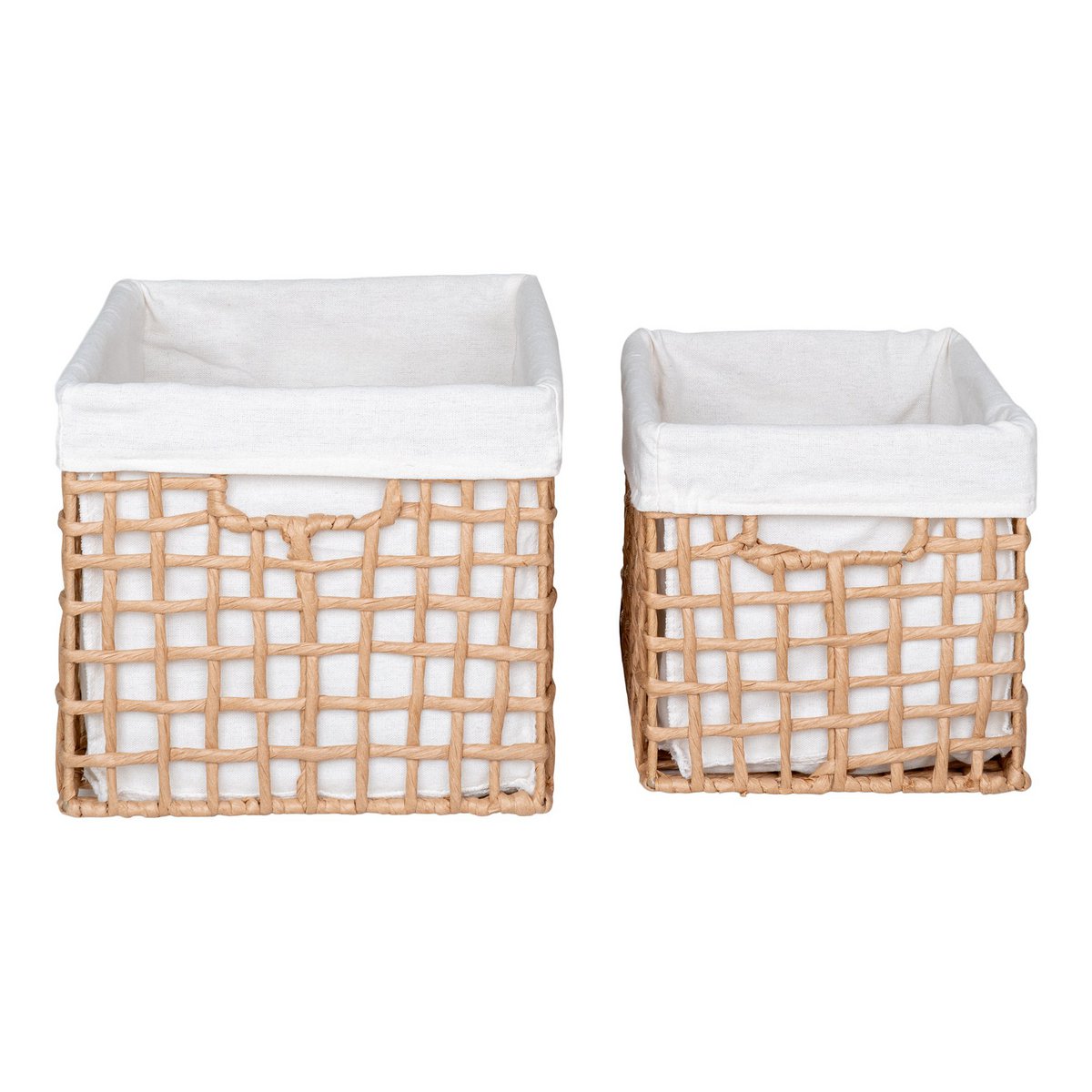 Bustelo Basket - Mand, papier, naturel, set van 2