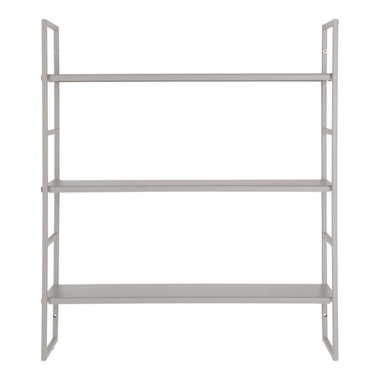 Beja Shelves - Planken, staal, koel grijs, 3 planken, 48x17x55 cm