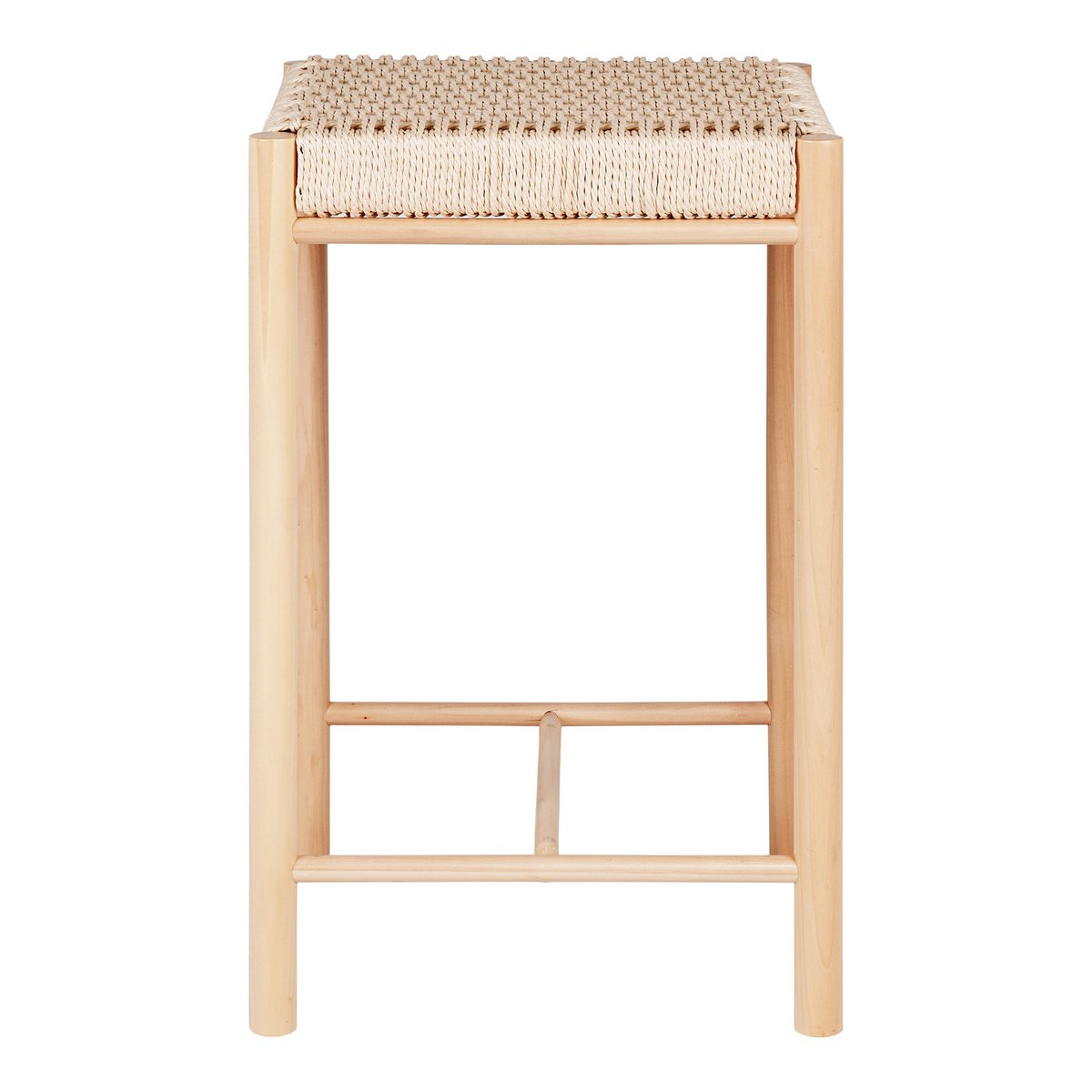 House Nordic ApS - Abano Counter Chair - Natuurlijk, populierenhout/papierkoord, 42x42x66,5 cm - Deco Delights