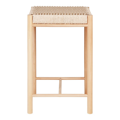 House Nordic ApS - Abano Counter Chair - Natuurlijk, populierenhout/papierkoord, 42x42x66,5 cm - Deco Delights