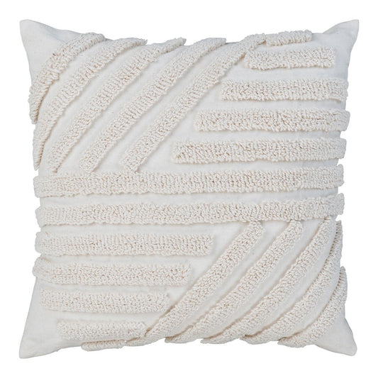 House Nordic ApS - Albany Kussen - Kussen, Polyester, Katoen, wit, 45x45 cm - Deco Delights