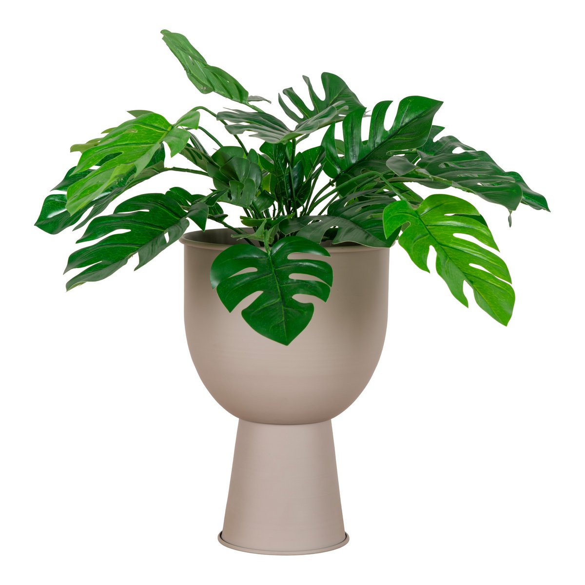 House Nordic ApS - Amalfi Bloempot - Zand, Staal, Ø19x27 cm - Deco Delights