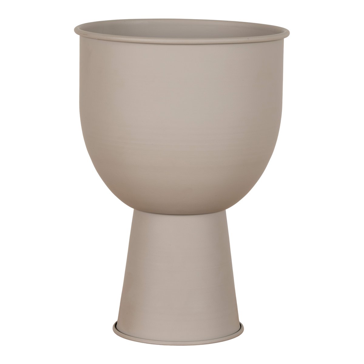 House Nordic ApS - Amalfi Bloempot - Zand, Staal, Ø19x27 cm - Deco Delights