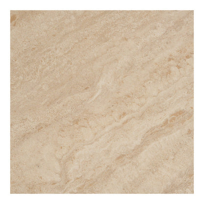 House Nordic ApS - Annecy Bijzettafel, keramisch tafelblad/staal, travertijn/zand, ø50x56 cm - Deco Delights