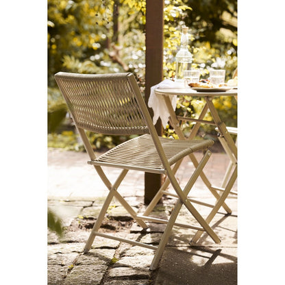 House Nordic ApS - Arcas Bistroset, 2 stoelen en 1 tafel, polyester/staal, taupe - Deco Delights
