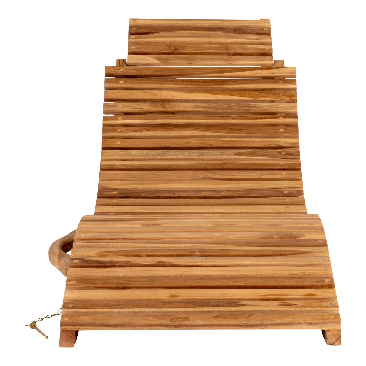 House Nordic ApS - Arrieta Ligstoel - Natuurlijk, Teak, 160x50x25 cm - Deco Delights