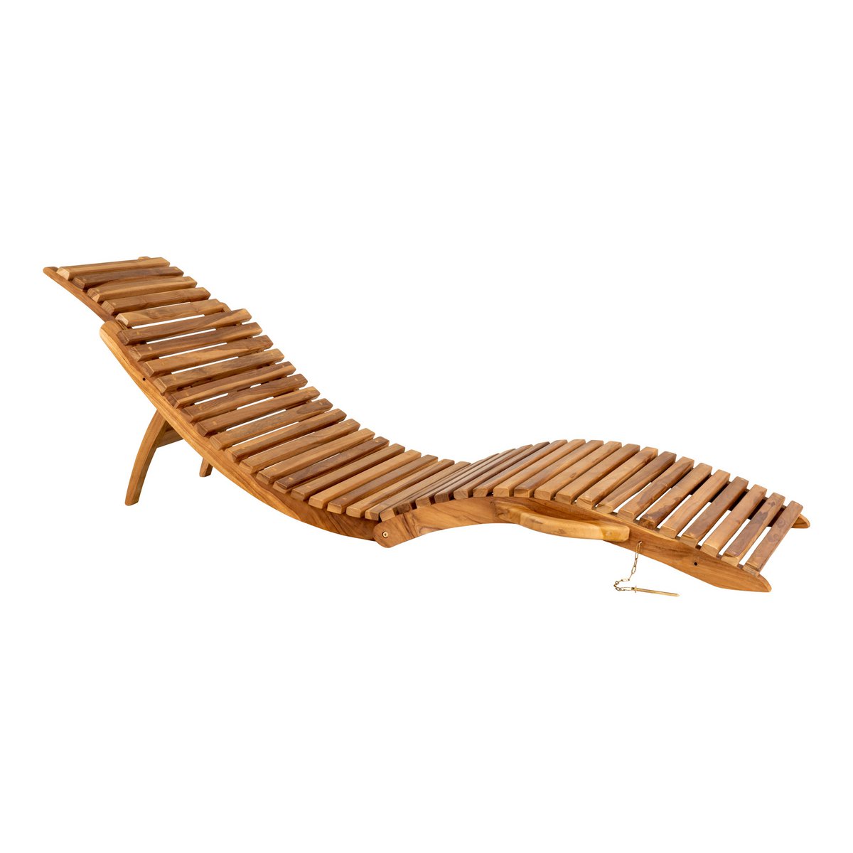 House Nordic ApS - Arrieta Ligstoel - Natuurlijk, Teak, 160x50x25 cm - Deco Delights