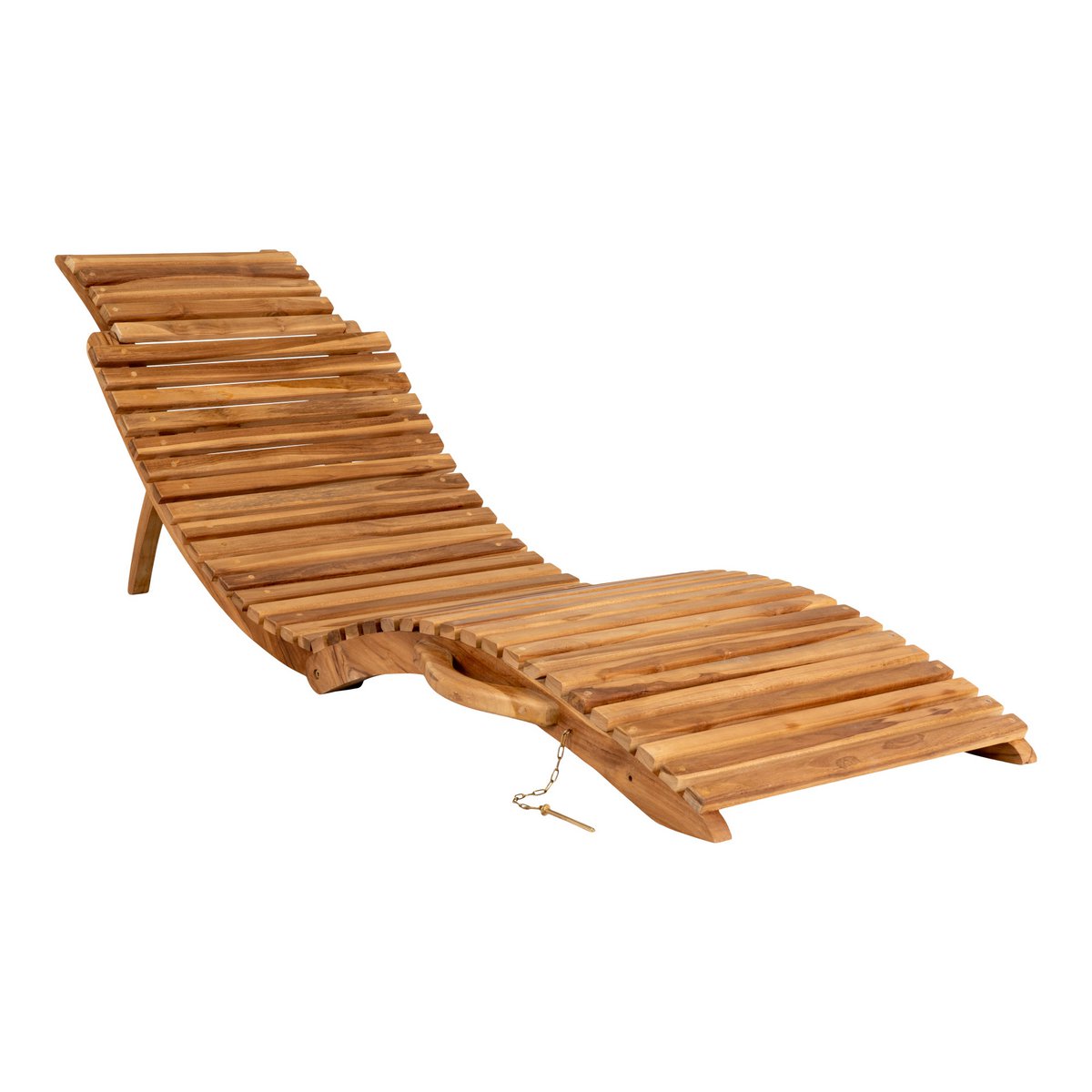 House Nordic ApS - Arrieta Ligstoel - Natuurlijk, Teak, 160x50x25 cm - Deco Delights