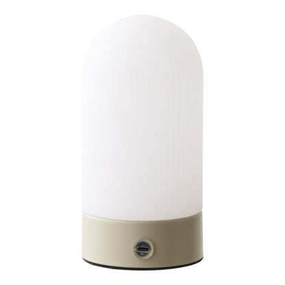 House Nordic ApS - Ashford Tafellamp, metaal/PE, oplaadbaar, beige/wit - Deco Delights