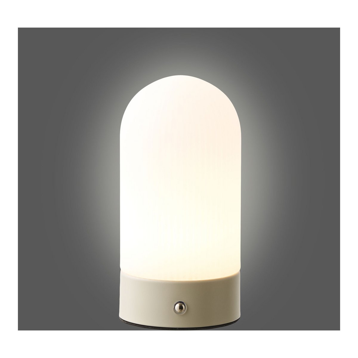 House Nordic ApS - Ashford Tafellamp, metaal/PE, oplaadbaar, beige/wit - Deco Delights