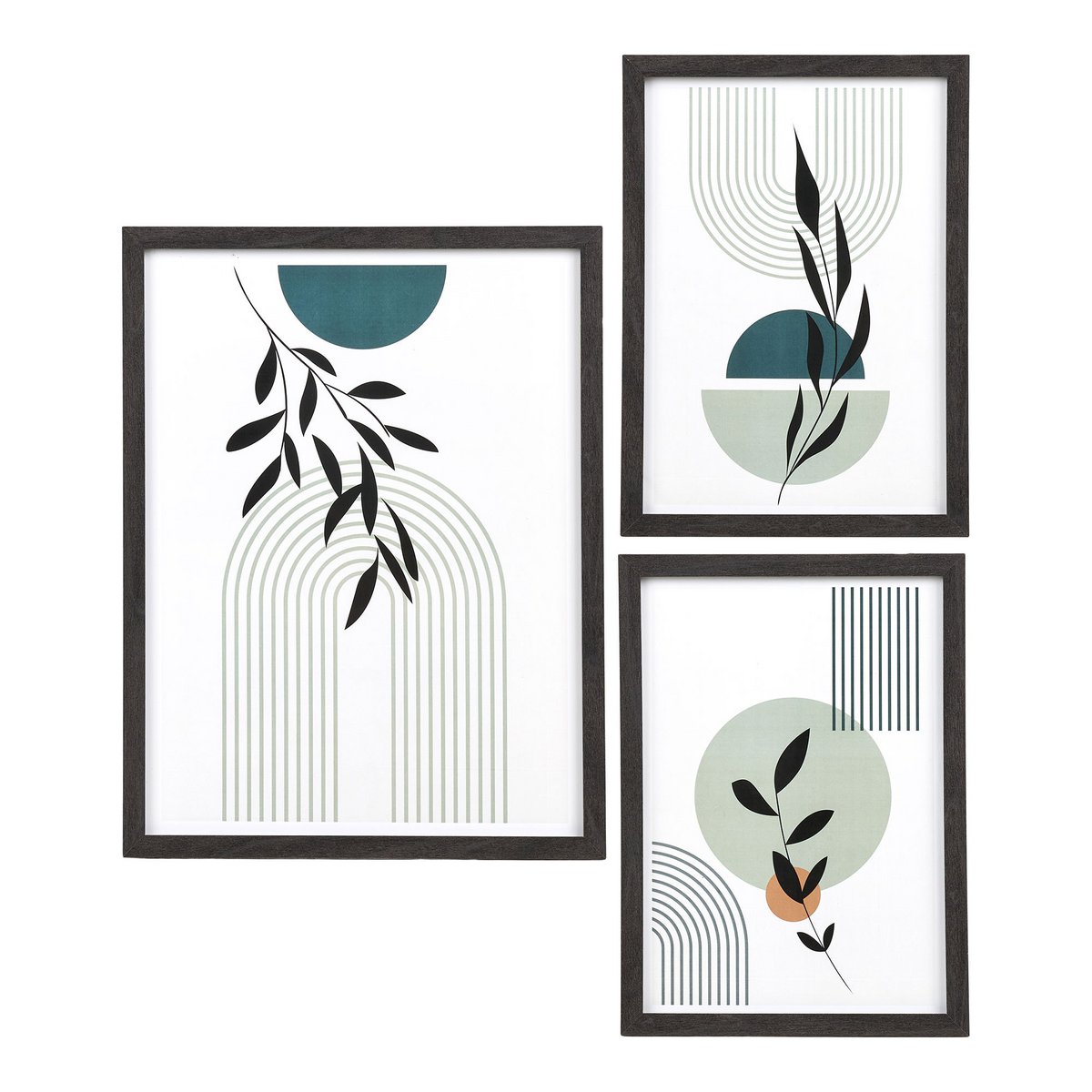 House Nordic ApS - Aspen Frameset, zwart, set van 3 - Deco Delights