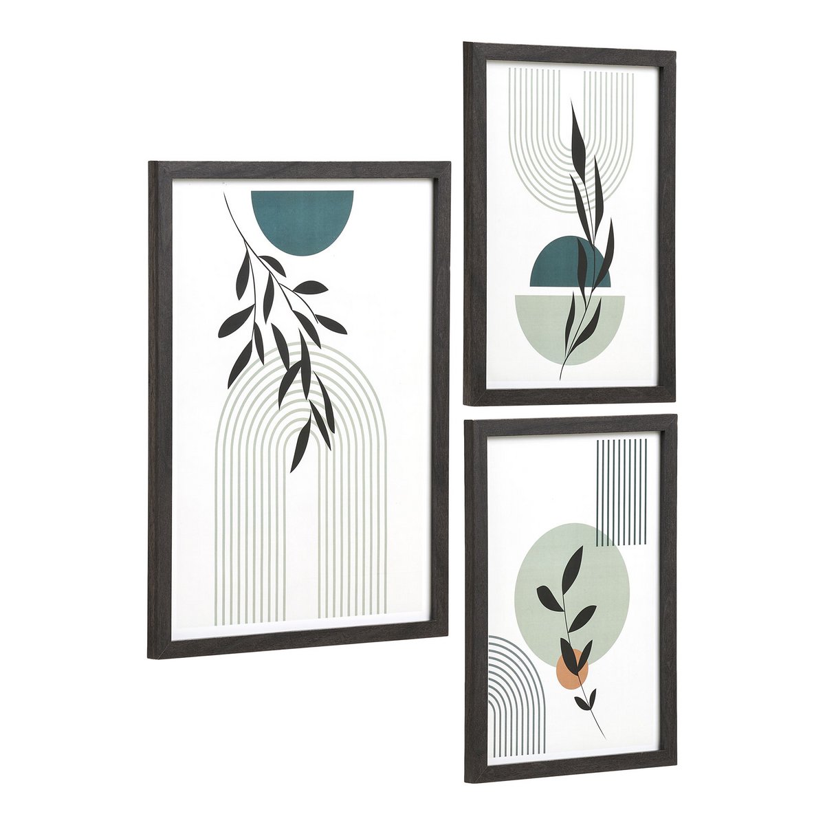 House Nordic ApS - Aspen Frameset, zwart, set van 3 - Deco Delights