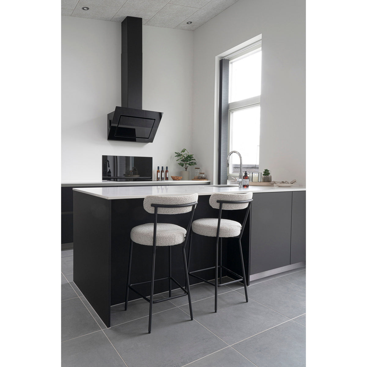 House Nordic ApS - Badalona Barkruk Wit - Deco Delights Barkruk