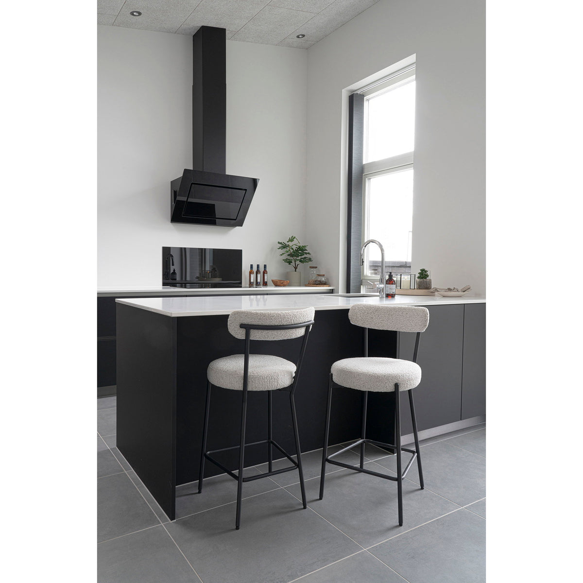 House Nordic ApS - Badalona Barkruk Wit - Deco Delights Barkruk