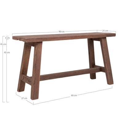 House Nordic ApS - Barcelona Bank Naturel 90x25x45 cm - Deco Delights Bank