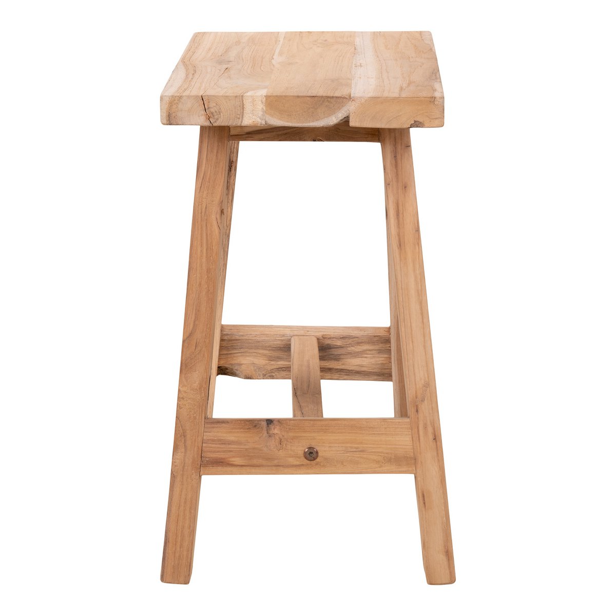 House Nordic ApS - Barcelona Bank - Natuurlijk, Teak, 50x25x45cm - Deco Delights