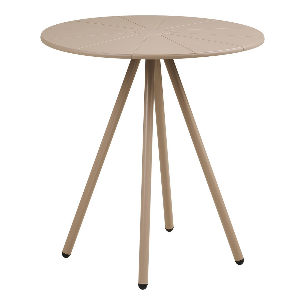House Nordic ApS - Barletta Bistrotafel, polypropyleen/staal, taupe, ø70x73,5 cm - Deco Delights
