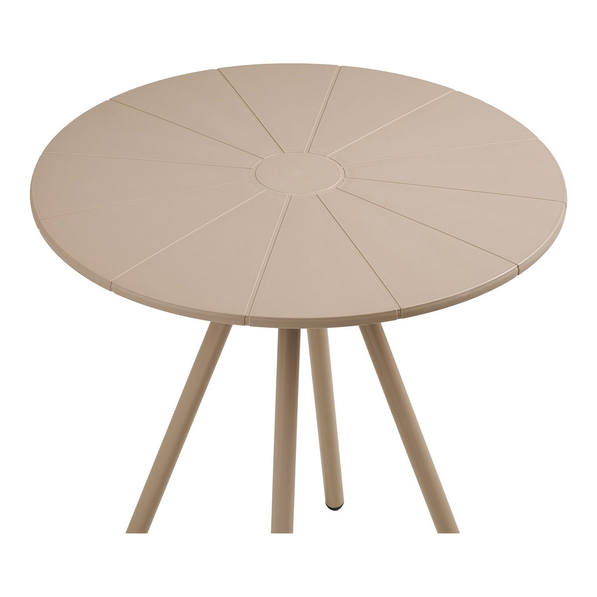 House Nordic ApS - Barletta Bistrotafel, polypropyleen/staal, taupe, ø70x73,5 cm - Deco Delights