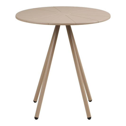 House Nordic ApS - Barletta Bistrotafel, polypropyleen/staal, taupe, ø70x73,5 cm - Deco Delights