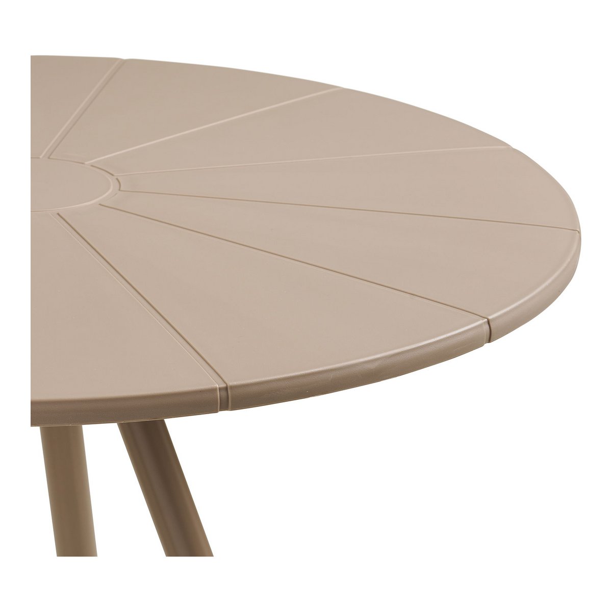 House Nordic ApS - Barletta Bistrotafel, polypropyleen/staal, taupe, ø70x73,5 cm - Deco Delights