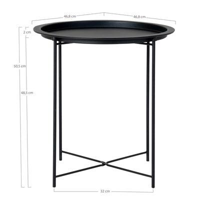 House Nordic ApS - Bastia Bijzettafel Zwart - Deco Delights Bijzettafel