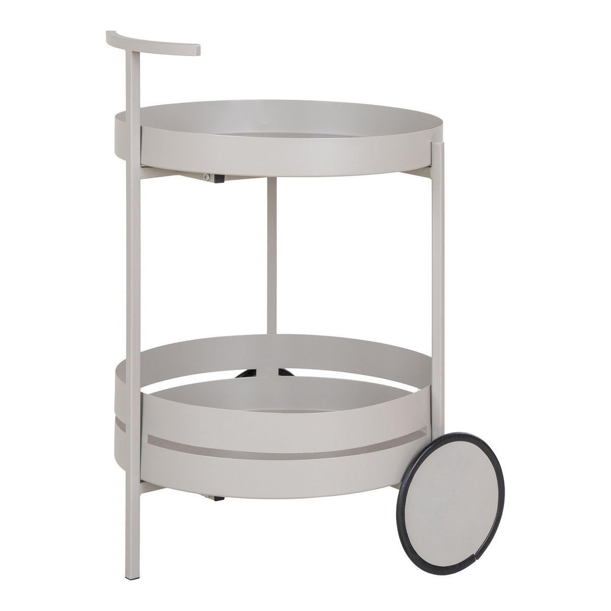House Nordic ApS - Beja Bar Trolley - Bar Trolley, staal, koel grijs, 2 planken, 40x49,5x61 cm - Deco Delights