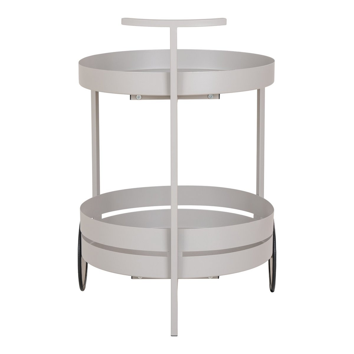 House Nordic ApS - Beja Bar Trolley - Bar Trolley, staal, koel grijs, 2 planken, 40x49,5x61 cm - Deco Delights