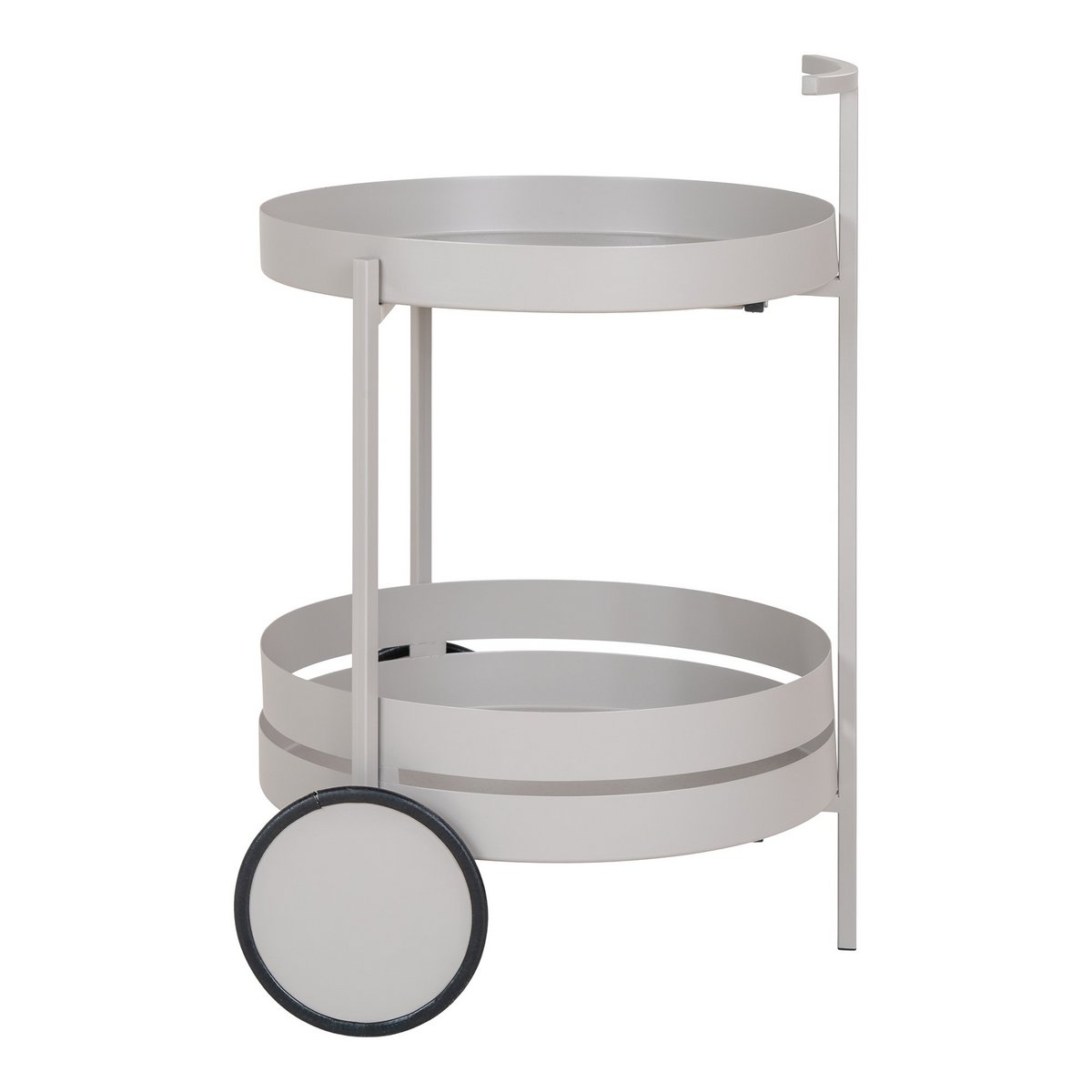 House Nordic ApS - Beja Bar Trolley - Bar Trolley, staal, koel grijs, 2 planken, 40x49,5x61 cm - Deco Delights