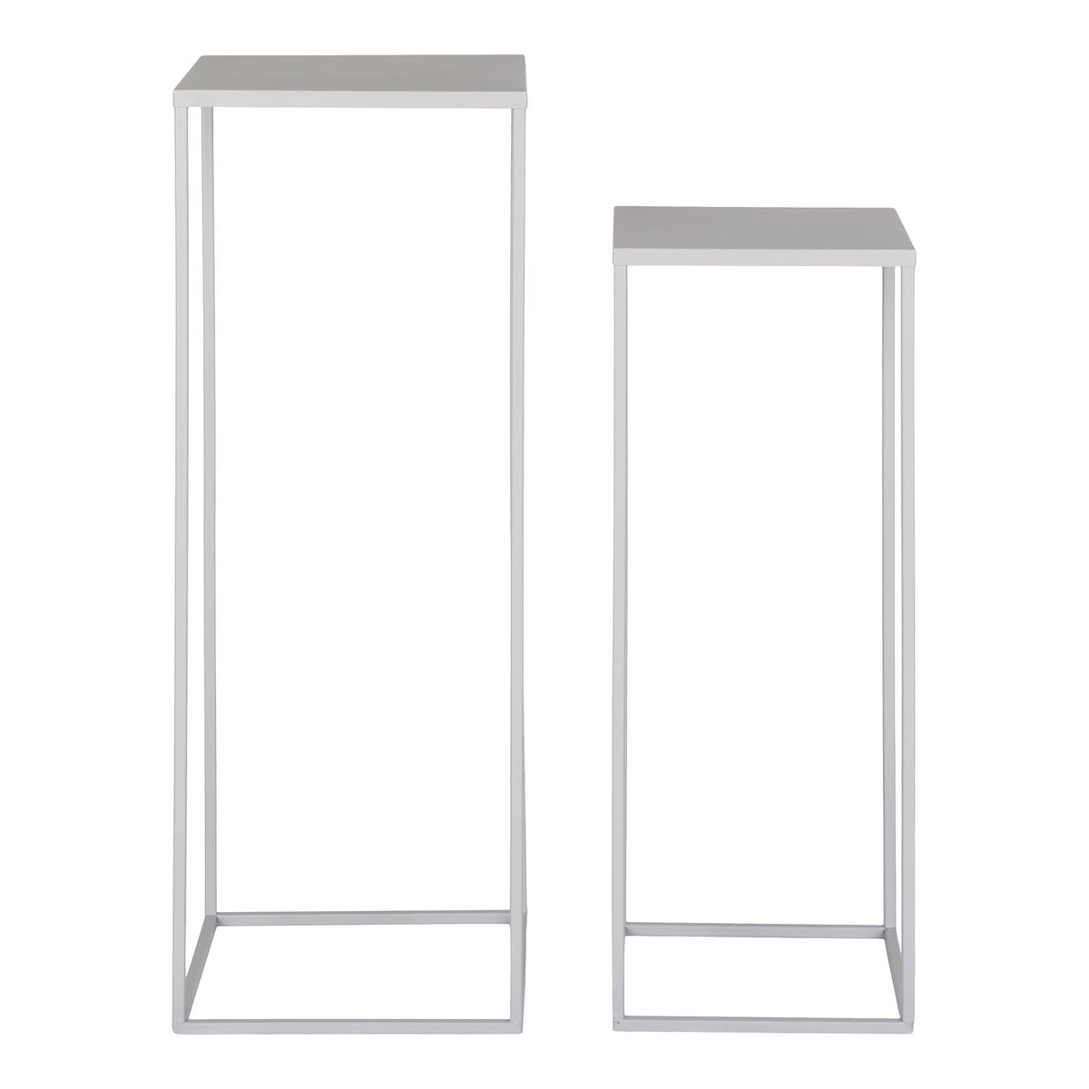 House Nordic ApS - Beja Bloemenstandaard - Bloemenstandaard, staal, koel grijs, set van 2 - Deco Delights