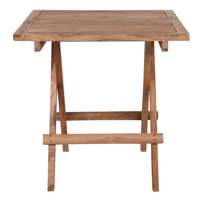 House Nordic ApS - Bilbao Bijzettafel - Natuurlijk, Teak, 50x50x50 cm - Deco Delights