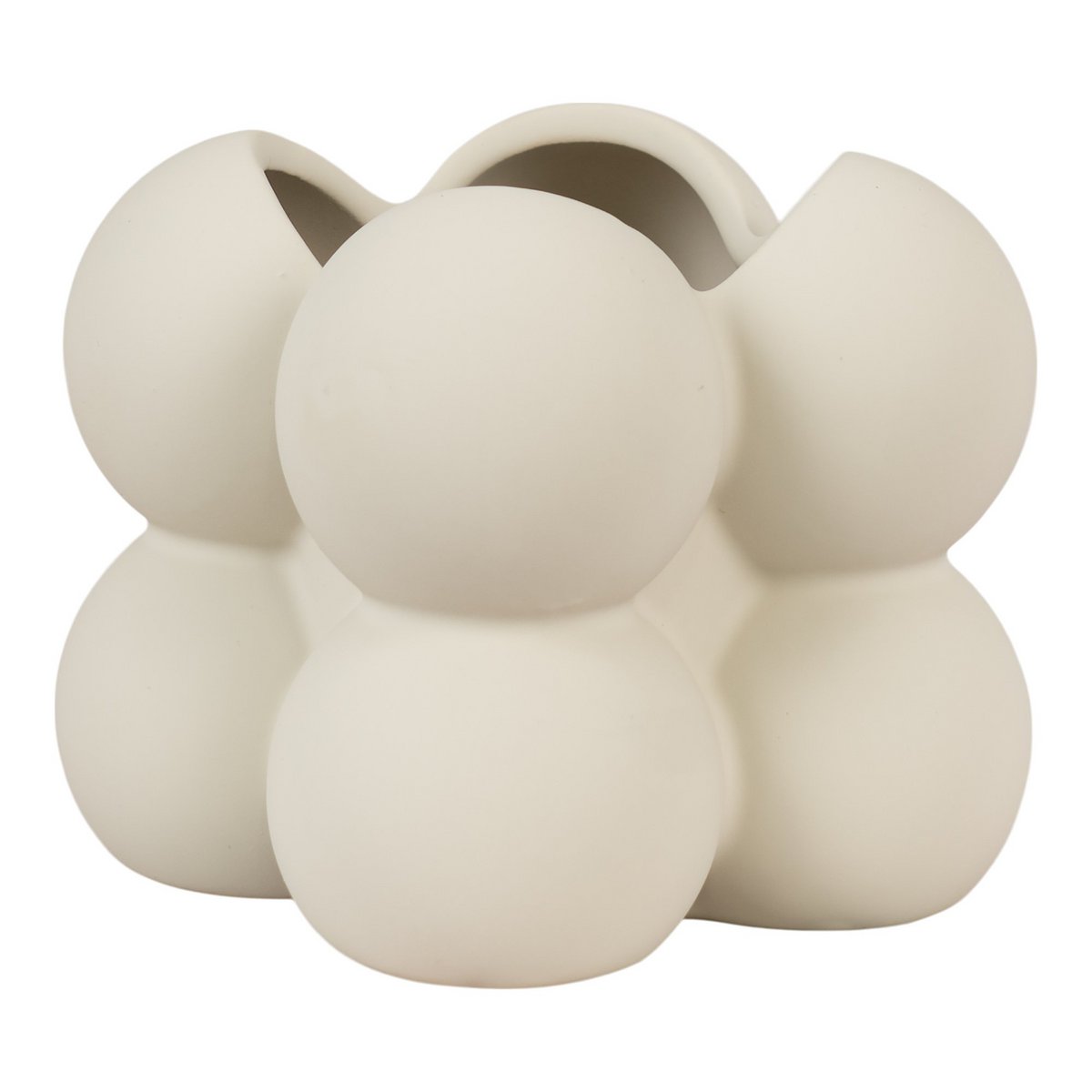 House Nordic ApS - Bloempot - Bloempot van keramiek, grijs, 9x9x8 cm - Deco Delights