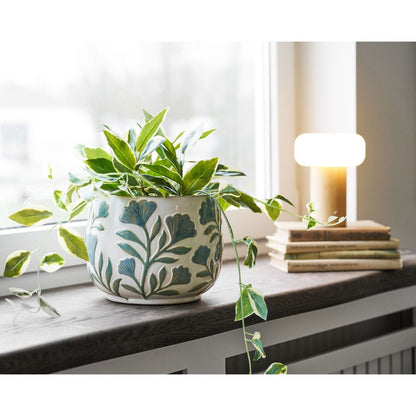 House Nordic ApS - Bloempot, keramiek, wit mix, ø22,5x17,5 cm - Deco Delights