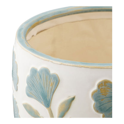 House Nordic ApS - Bloempot, keramiek, wit mix, ø22,5x17,5 cm - Deco Delights