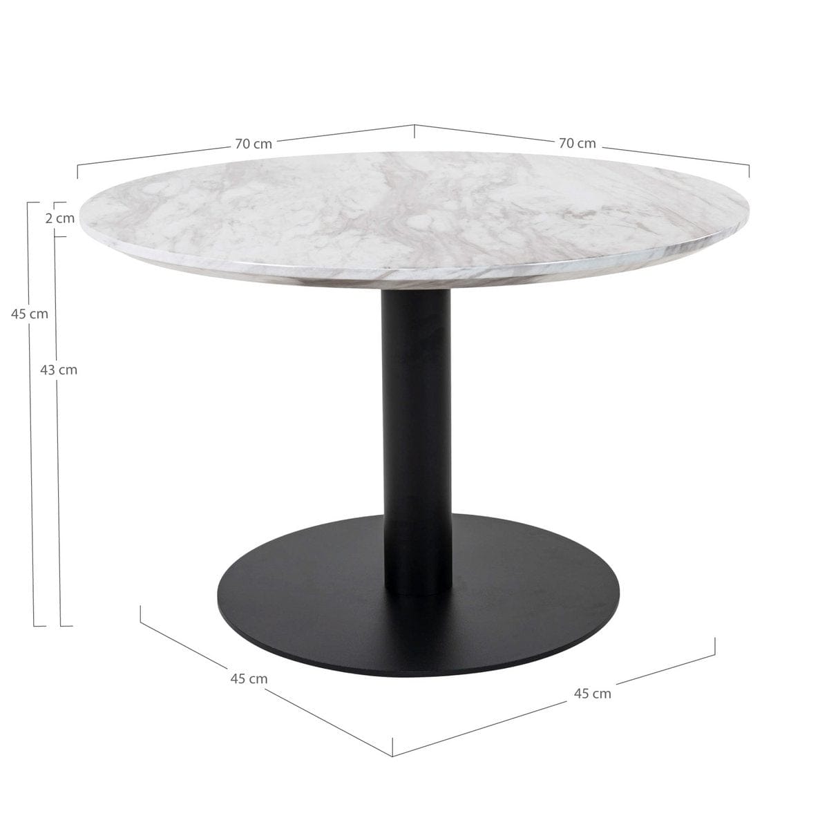 House Nordic ApS - Bolzano Salontafel - Deco Delights Salontafel #color_black-base