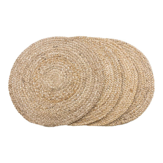 House Nordic ApS - Bombay Placemat - Naturel, Jute, Ø38cm - Set van 4 - Deco Delights
