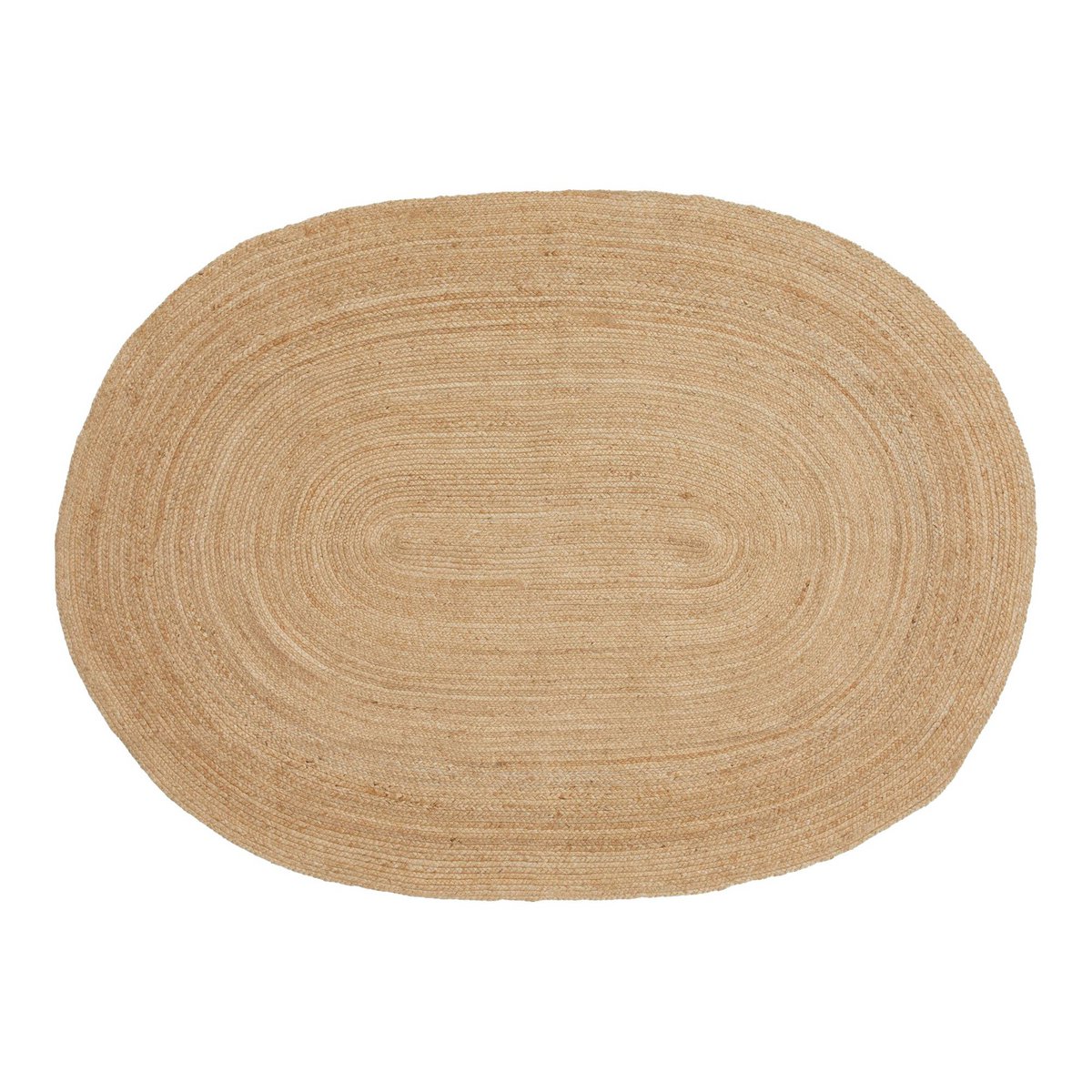House Nordic ApS - Bombay Rug - Vloerkleed van gevlochten jute, natuur, ovaal, 140x200 cm - Deco Delights
