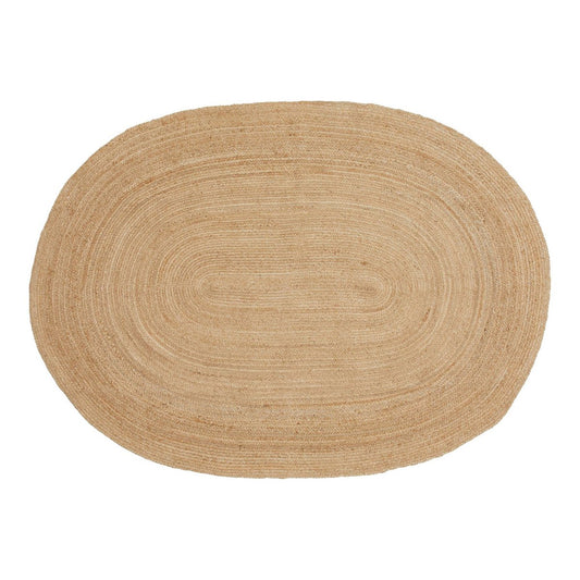 House Nordic ApS - Bombay Rug - Vloerkleed van gevlochten jute, natuur, ovaal, 140x200 cm - Deco Delights