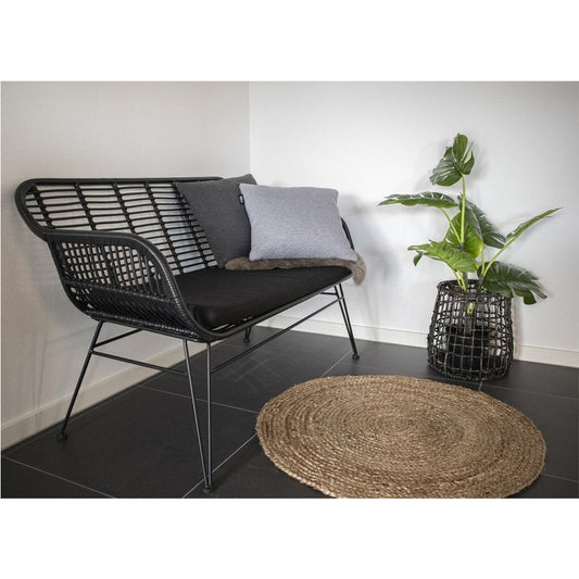 House Nordic ApS - Bombay Vloerkleed - Gevlochten jute, naturel - Ø90 cm - Deco Delights