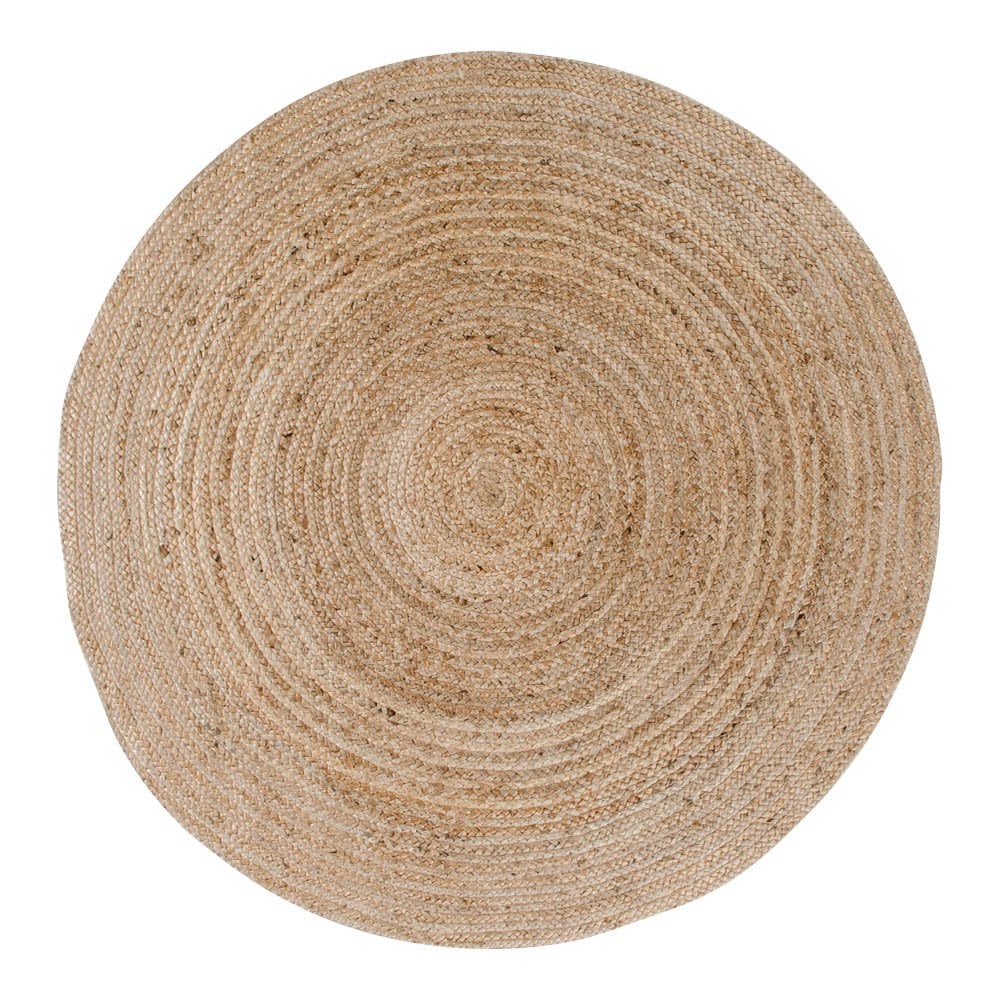 House Nordic ApS - Bombay Vloerkleed - Naturel, Jute, Ø180cm - Deco Delights