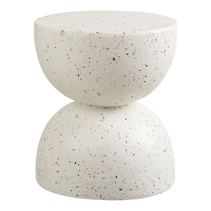 House Nordic ApS - Bonita Bijzettafel, fiberclay, terrazzo-look, ø40x45 cm - Deco Delights
